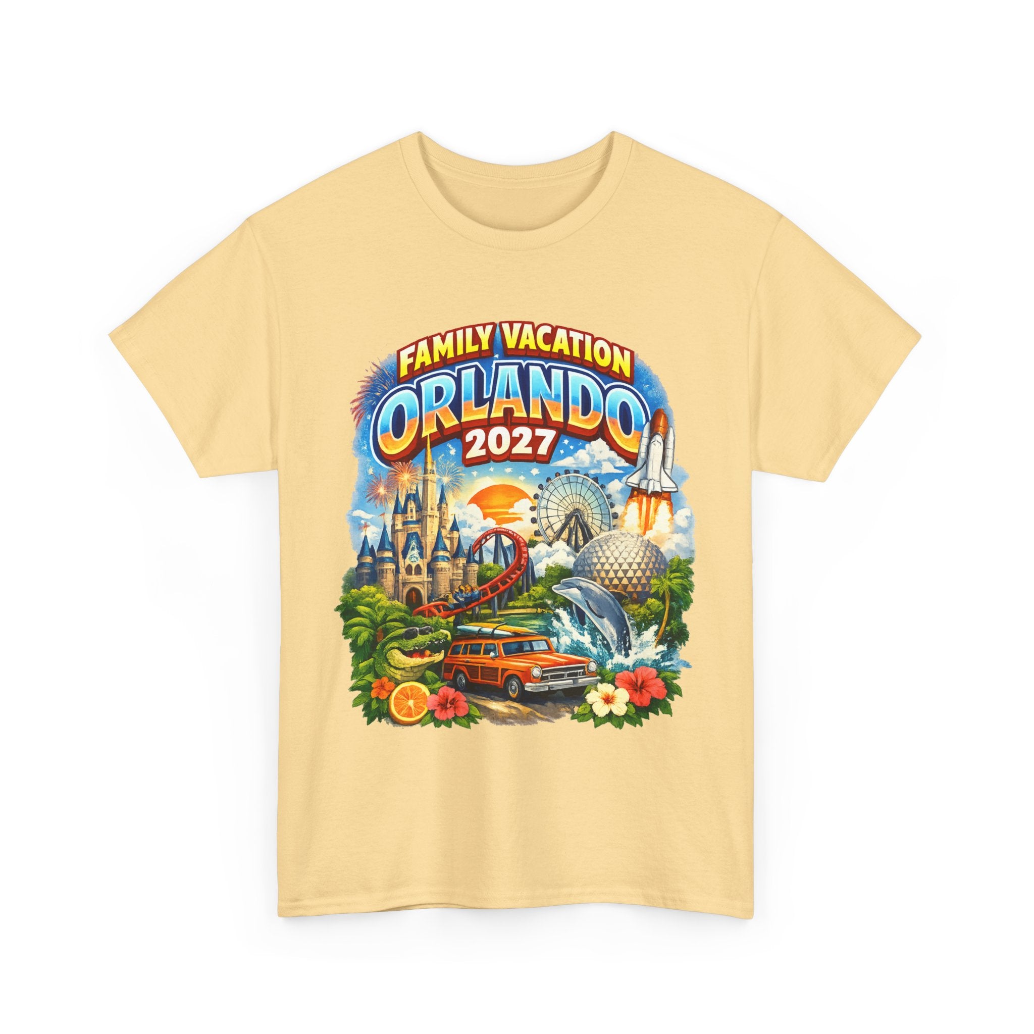Orlando 2027 Family Vacation T-Shirt — Retro Theme Park Souvenir Tee