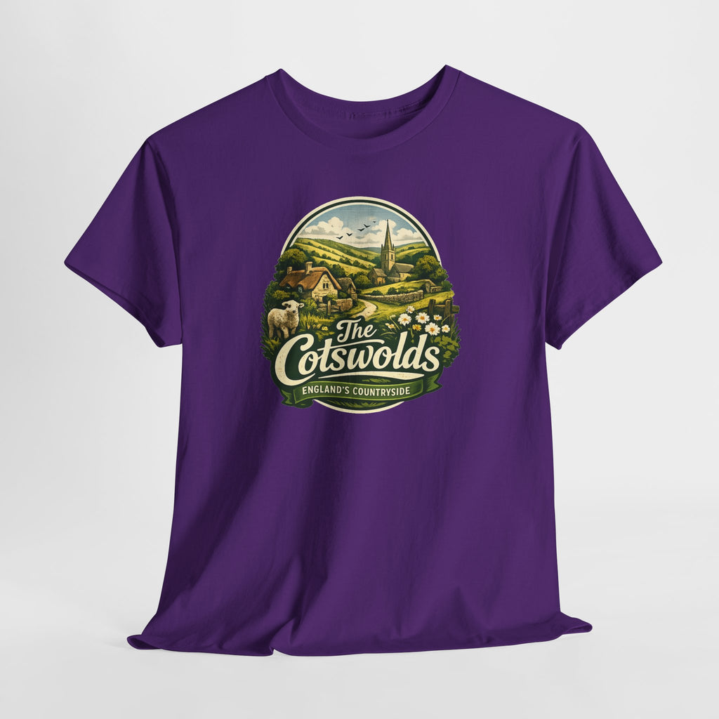 Cotswolds Vintage Landscape T‑Shirt — The Cotswolds Countryside Tee