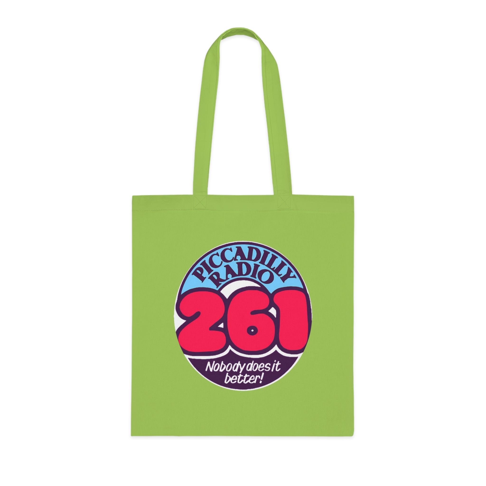 Piccadilly Radio 261 Retro Logo Tote Bag – 'Nobody Does It Better' Cotton Shopper