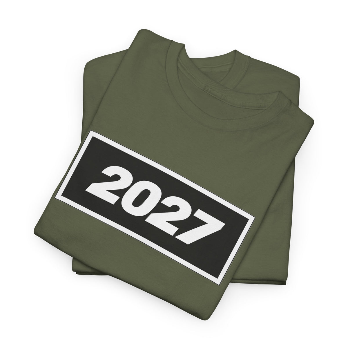 Oasis Inspired 2027 Graphic Tee — Minimal Year Rectangle T‑Shirt for New Year Celebrations