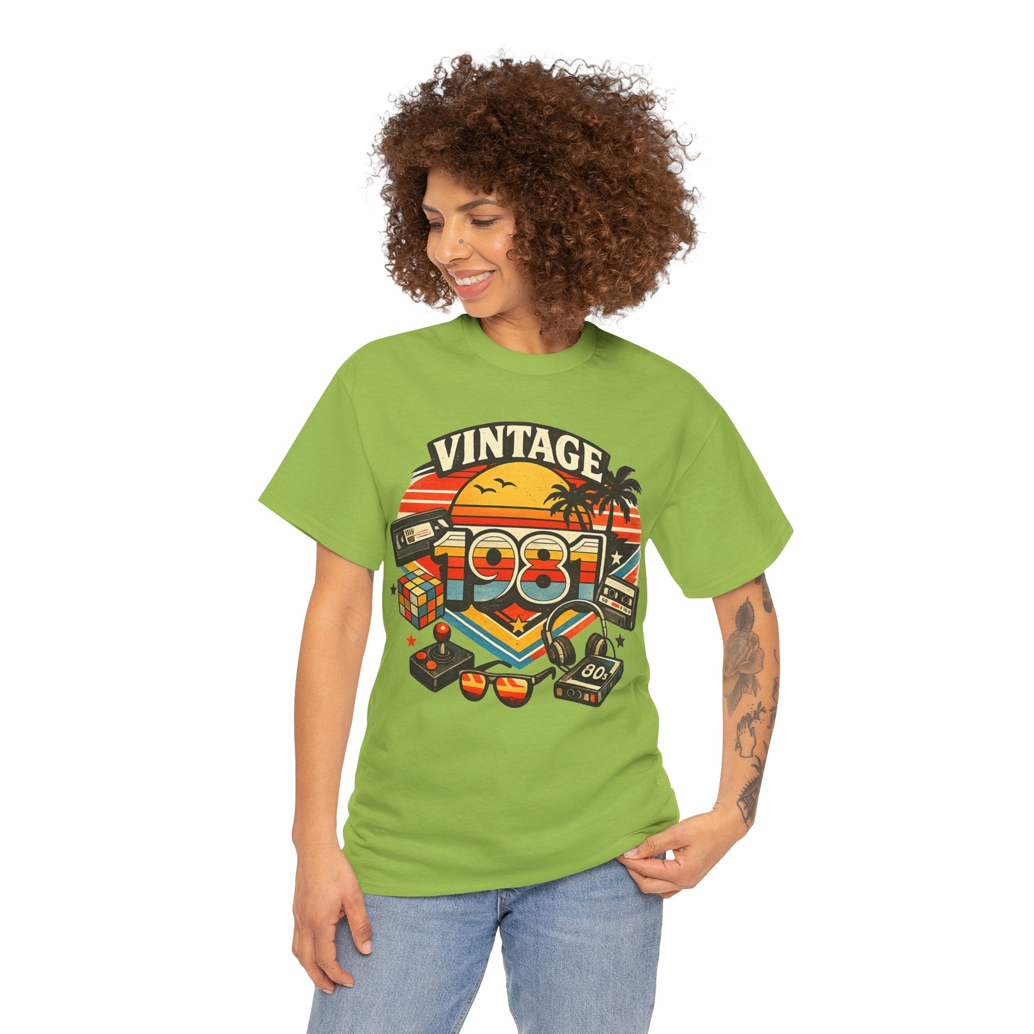 Vintage 1981 Retro Tee — 80s Nostalgia Graphic T-Shirt