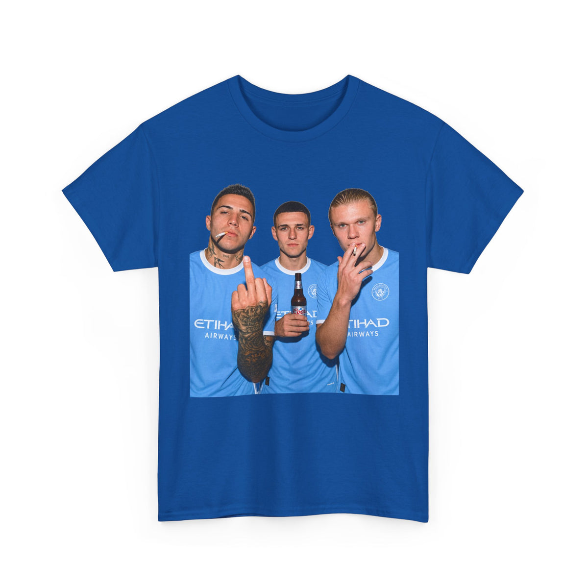 Enzo, Foden & Haaland Man City inspired Unisex Heavy Cotton Tee