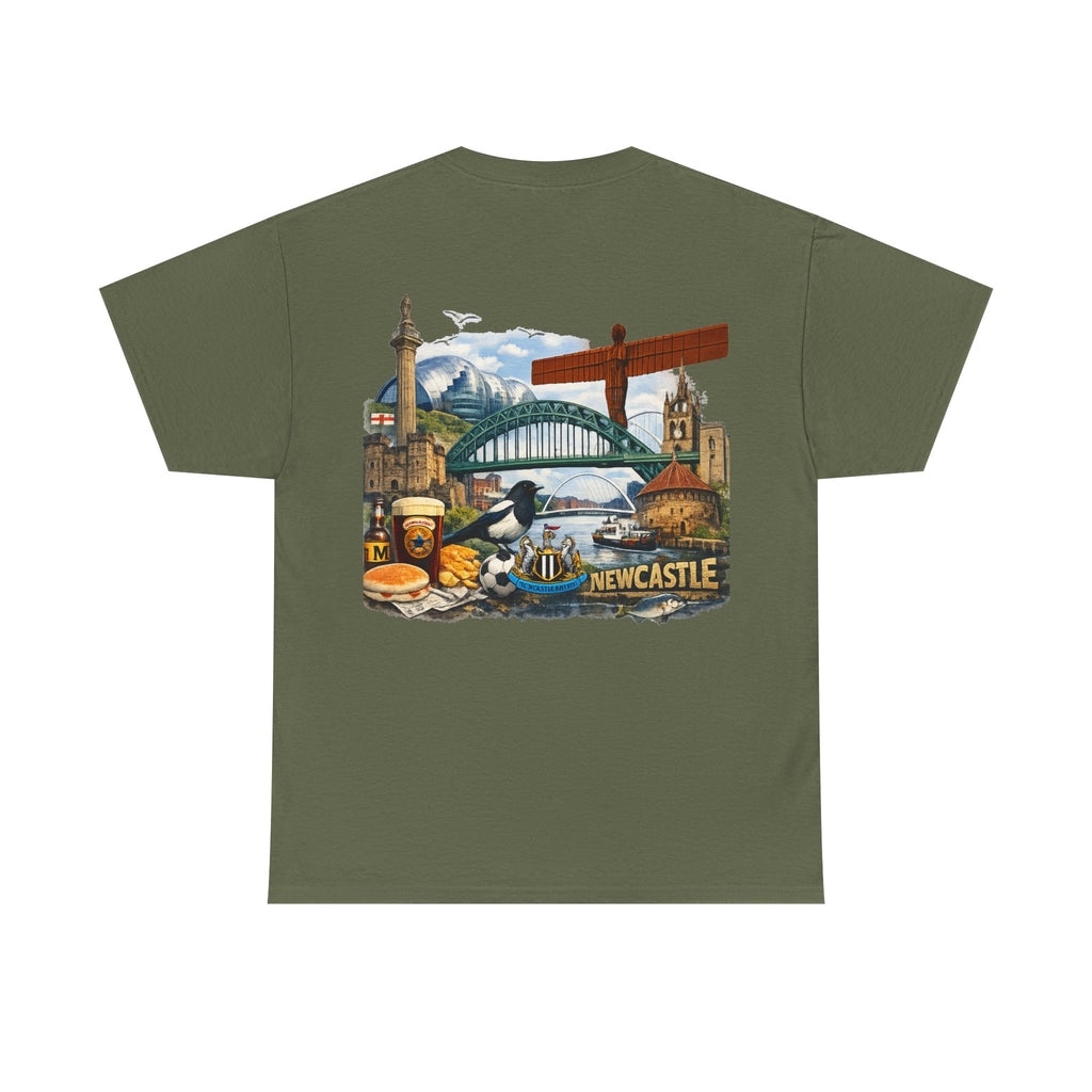 Newcastle Upon Tyne Landmark Tee — Vintage Cityscape T-Shirt