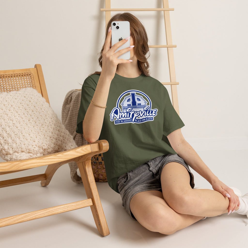 Amityville Horror Tee – "Amityville: The Scariest Place on Earth" Graphic Shirt