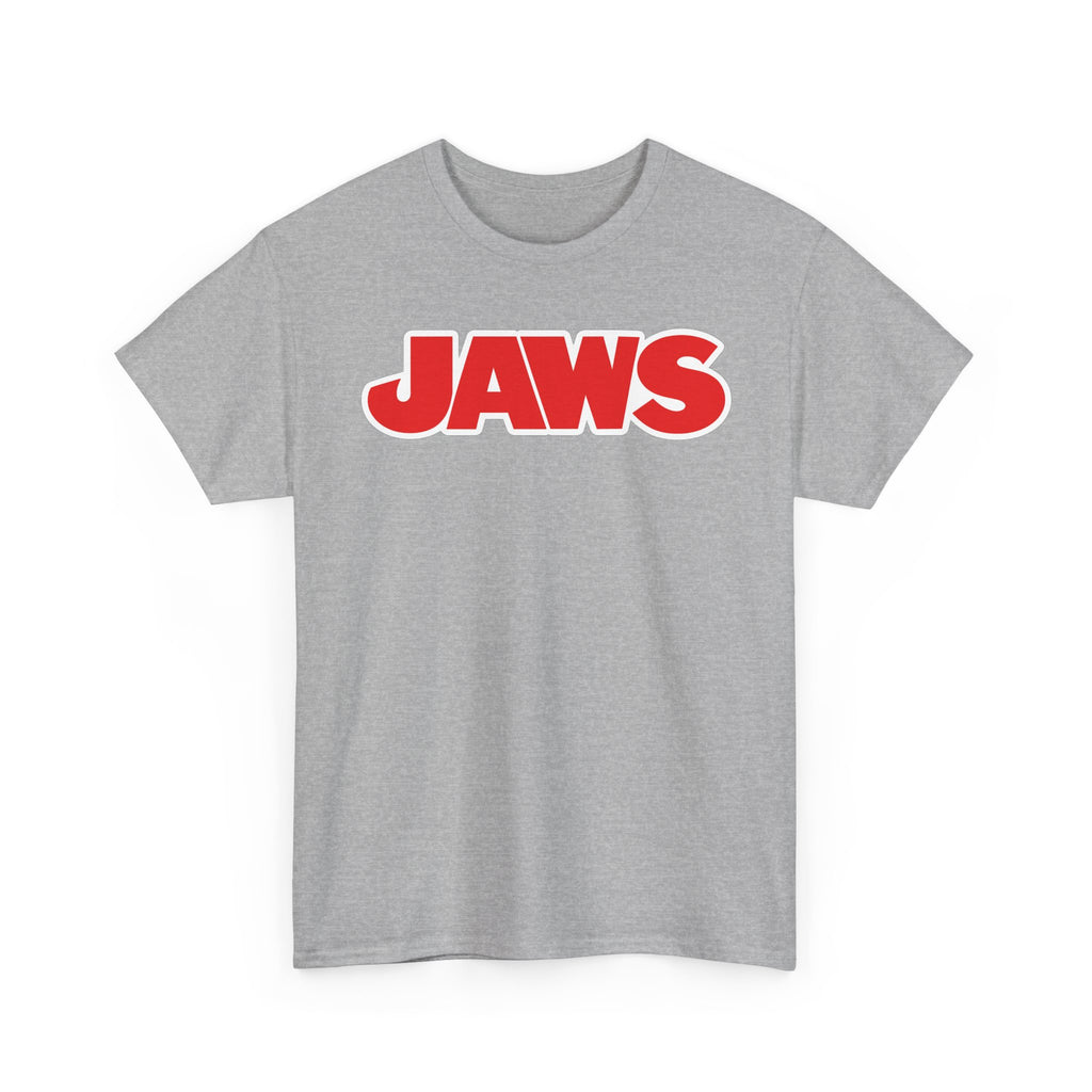 Jaws Logo Tee — Retro Red Movie Graphic T‑Shirt
