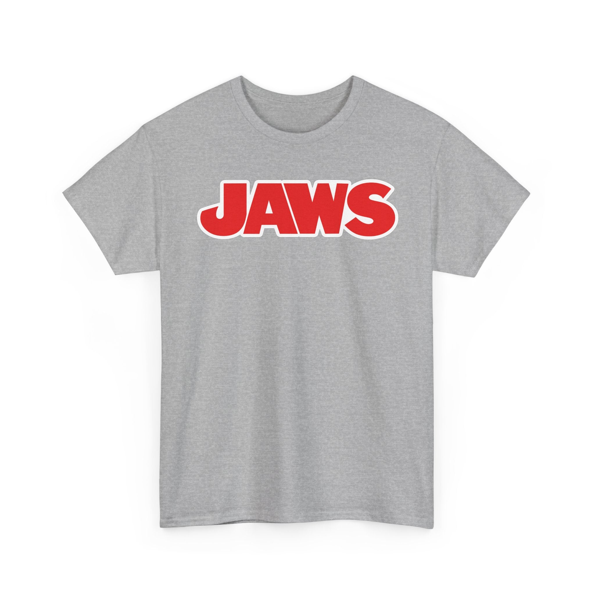 Jaws Logo Tee — Retro Red Movie Graphic T‑Shirt