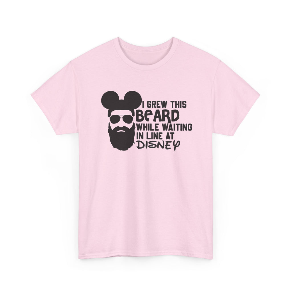 Beard While Waiting Tee – "I Grew This Beard While Waiting In Line At Disney" Funny Disney Dad T-Shirt
