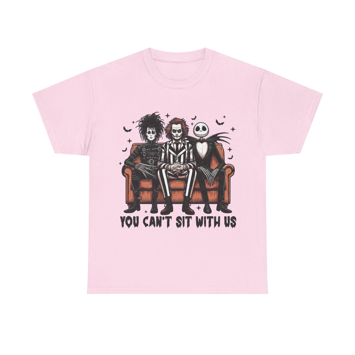 Johnny Depp Graphic Tee — 'You Can't Sit With Us' Halloween Horror Trio T-Shirt