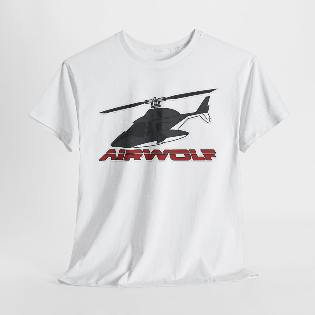 Helicopter Airwolf Tee — Retro Airwolf Logo Graphic T‑Shirt