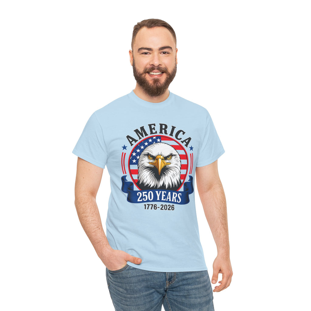 America 250 Years T-Shirt – Bald Eagle 1776–2026 Patriotic Tee