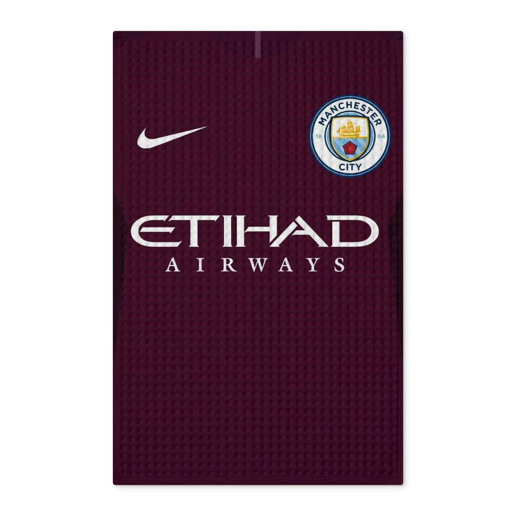 Manchester City Waffle Double-Sided Tea Towel — Etihad Airways Design
