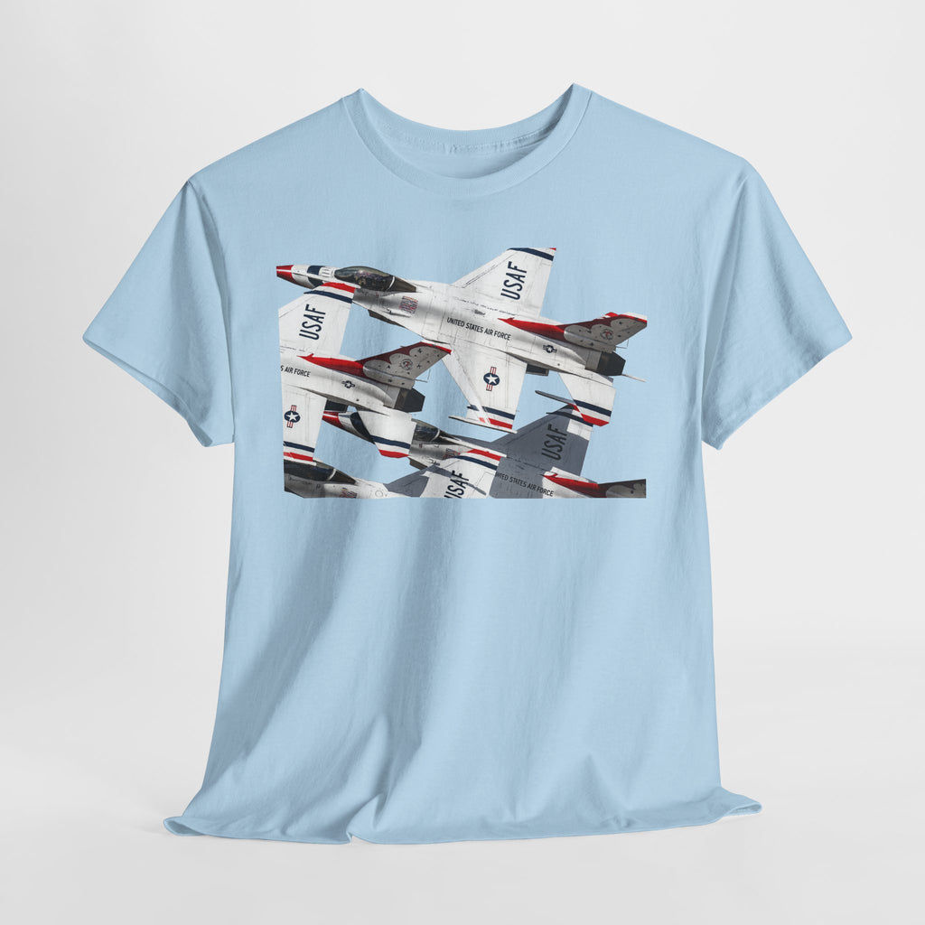 Thunderbirds Jet Formation T‑Shirt — Military Aviation Fighter Jets Tee