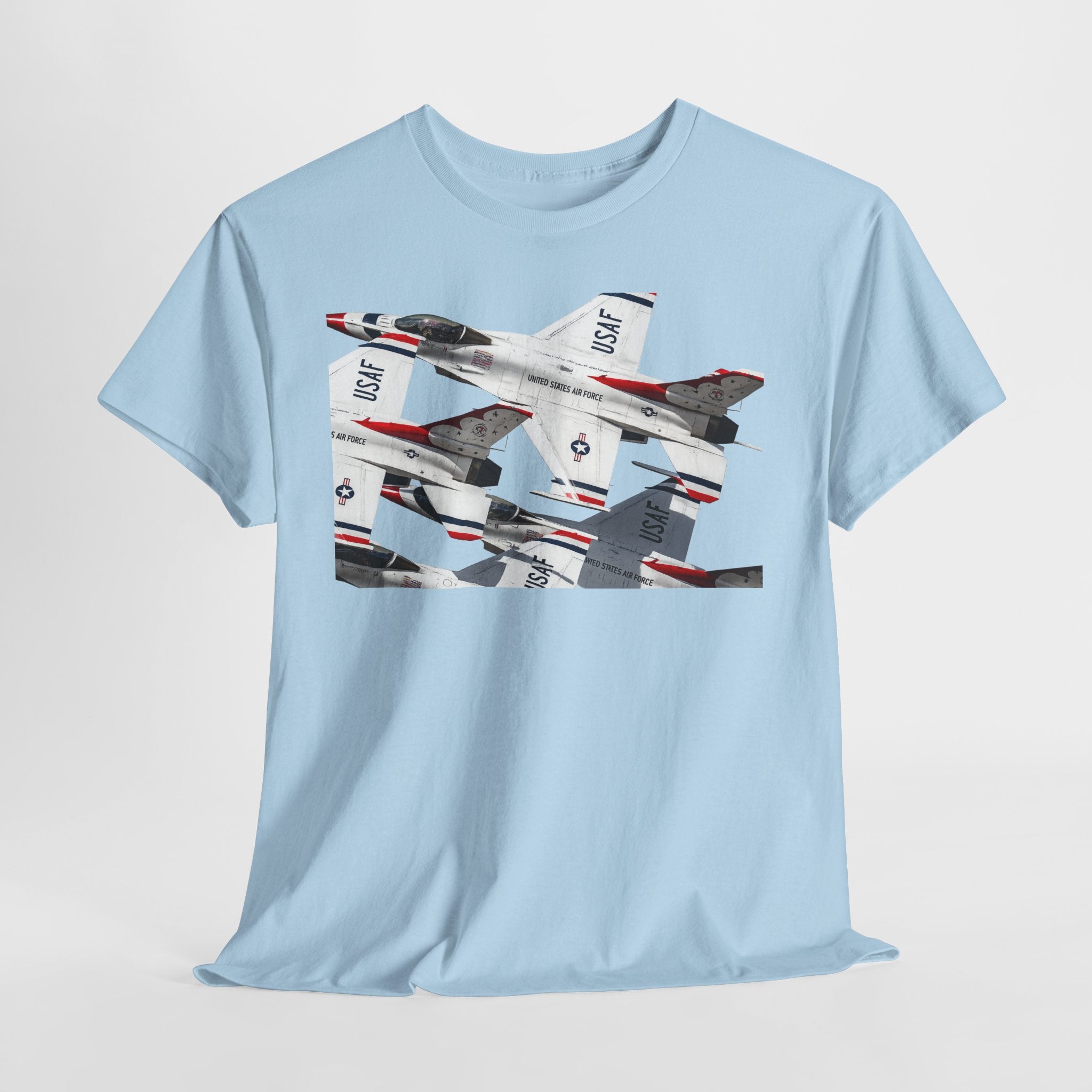 Thunderbirds Jet Formation T‑Shirt — Military Aviation Fighter Jets Tee