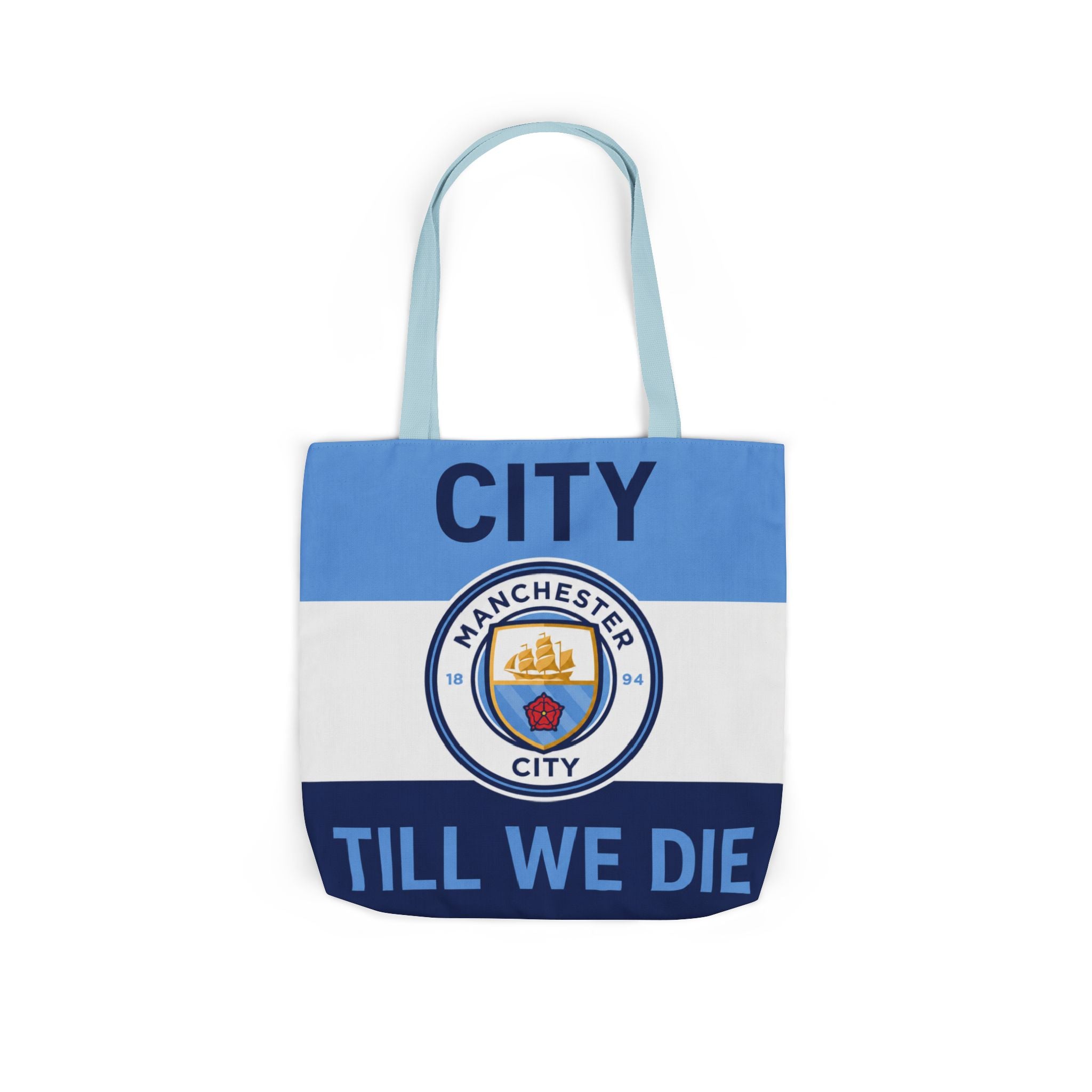 City Till We Die Unofficial Canvas Tote Bag — Manchester Football Fan Bag