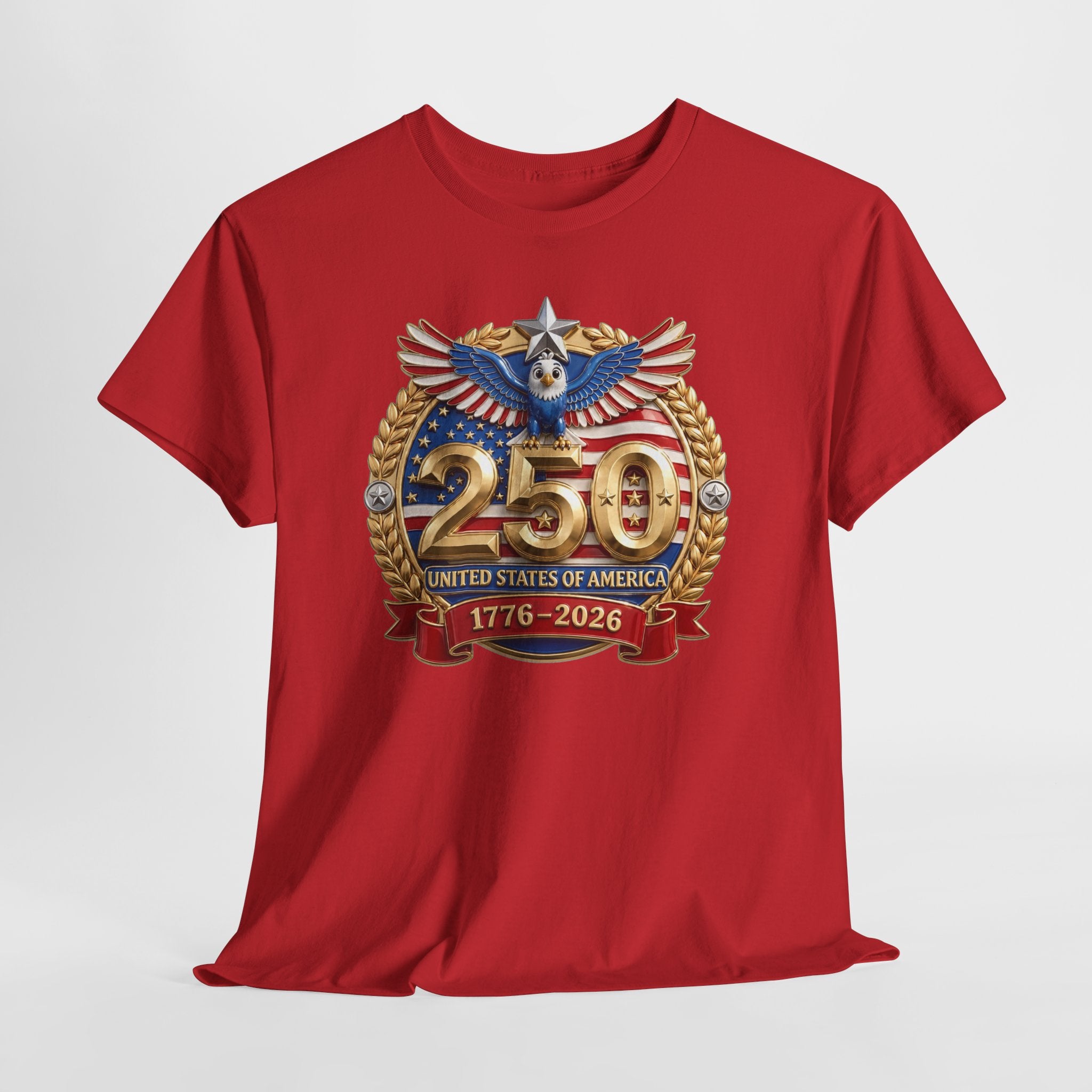 250th USA Anniversary T-Shirt – 1776–2026 Patriotic Eagle Emblem Tee