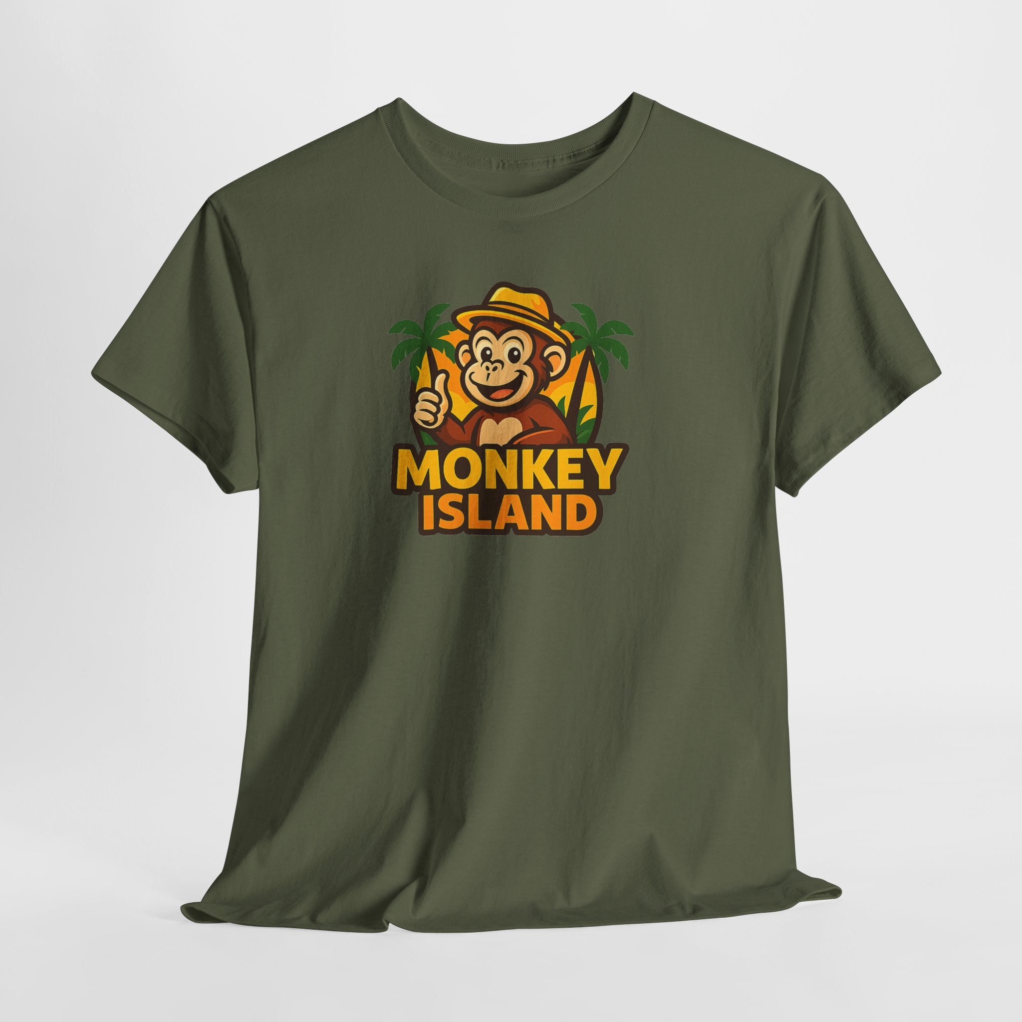 Monkey Island T-Shirt — Cute Tropical Monkey Logo Tee