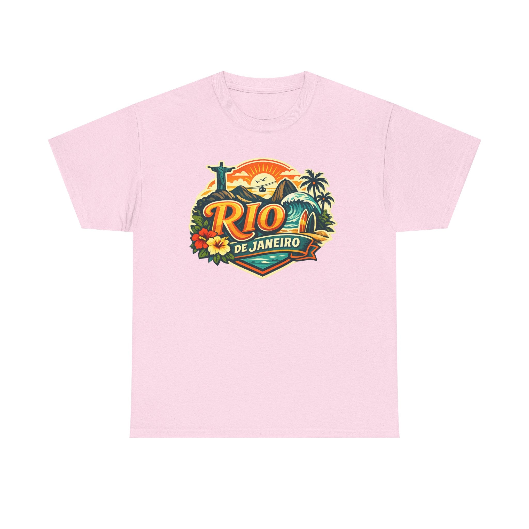 Rio de Janeiro Vintage Travel Tee – Tropical Sunset Beach T‑Shirt