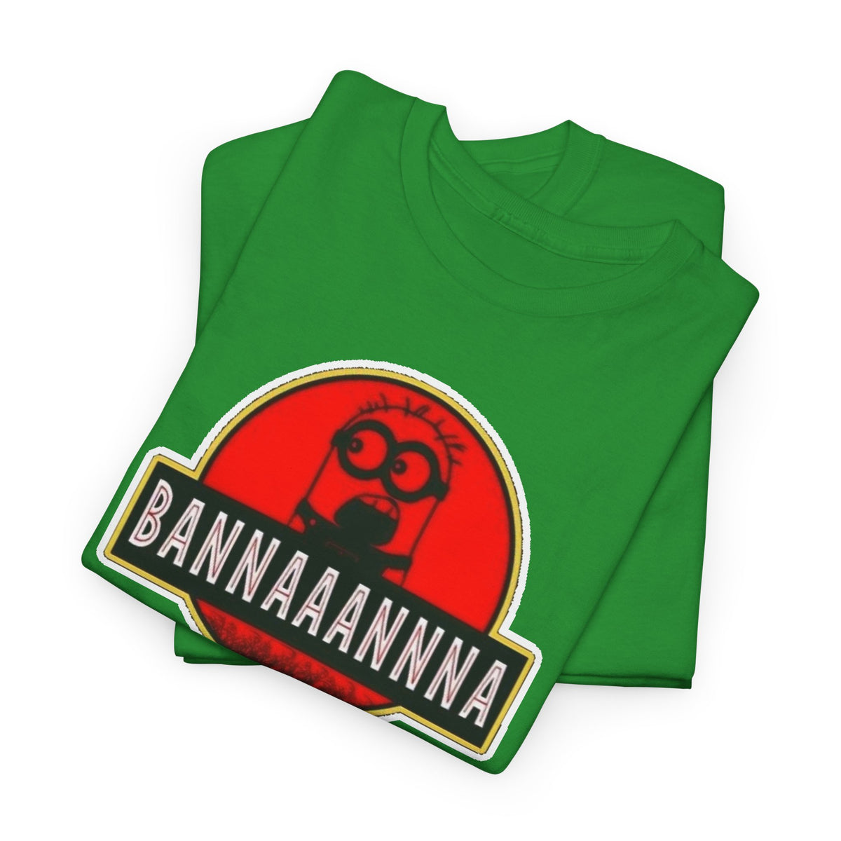 Bannaaannna Graphic Tee — Retro Red Logo Funny Banana Shirt