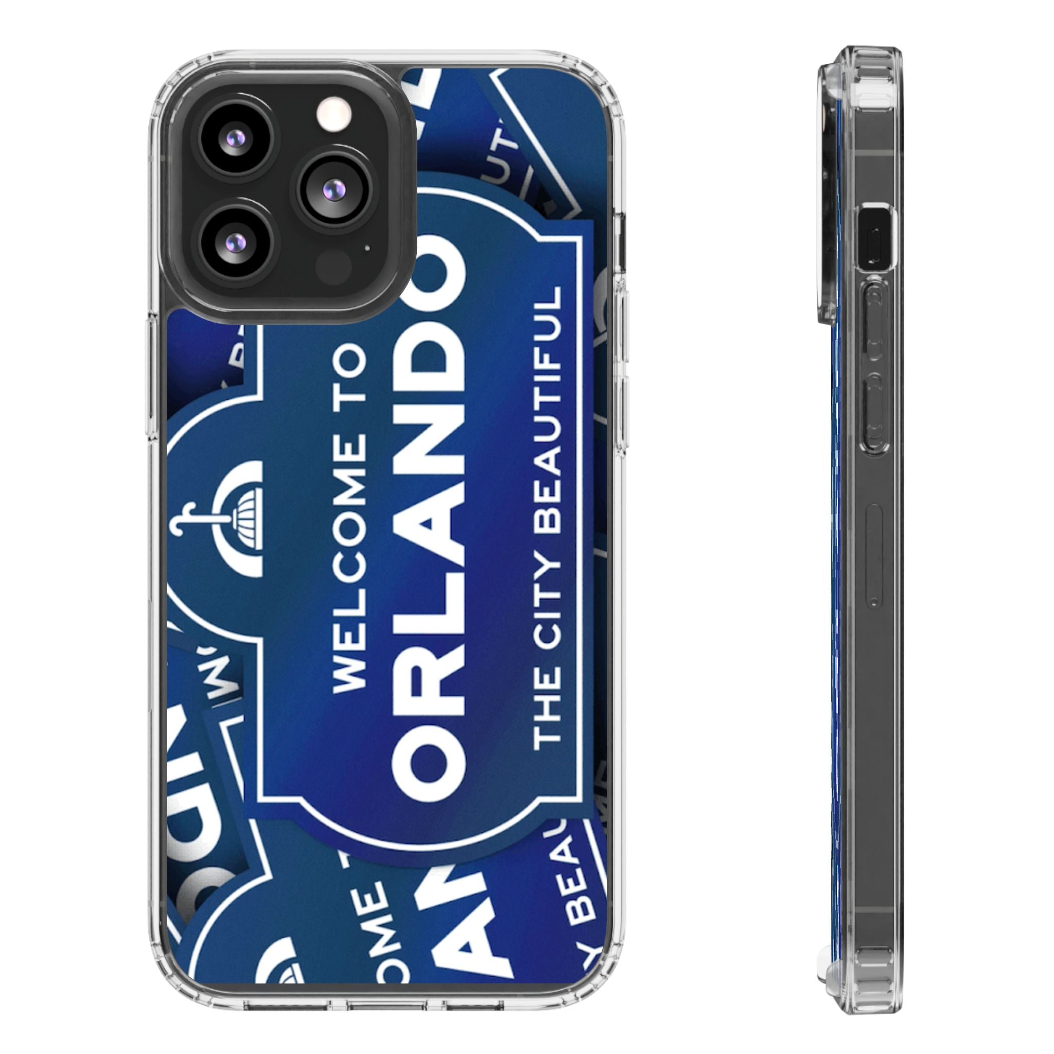 Orlando Clear Phone Case — "Welcome to Orlando" City Sign Design