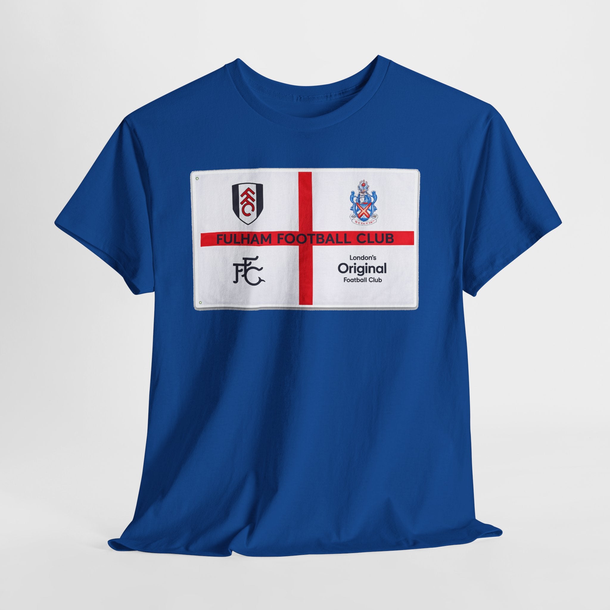 Fulham Football Club Crest Tee — St George’s Cross Football Shirt
