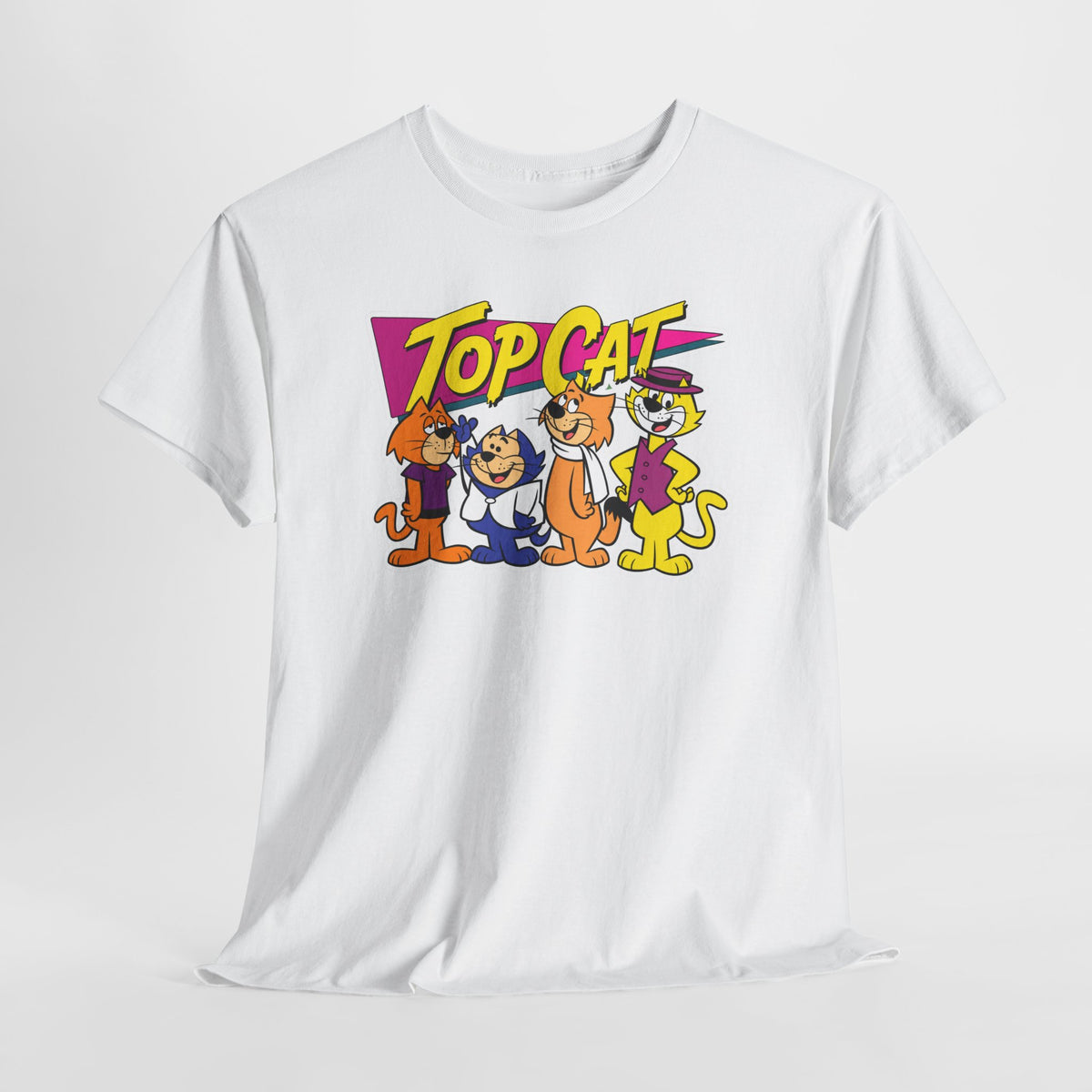 Top Cat Retro Cartoon Cotton T-Shirt / Tee
