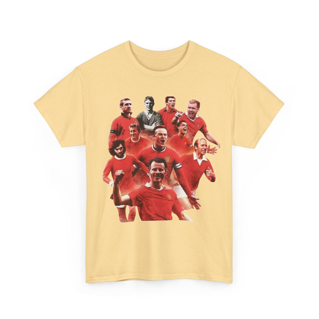 Manchester United Legends T‑Shirt — Retro Team Collage Football Tee