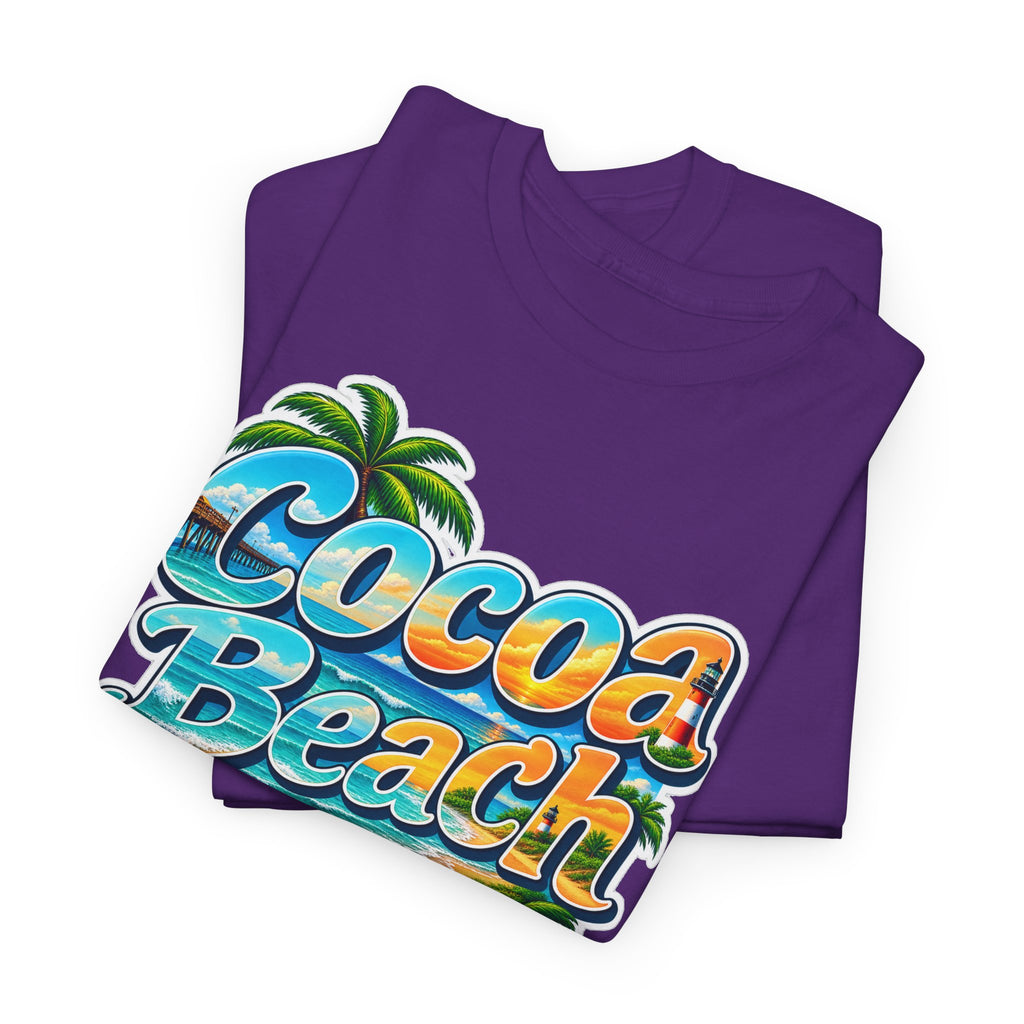 Cocoa Beach Florida Vintage Surf Cotton T-Shirt