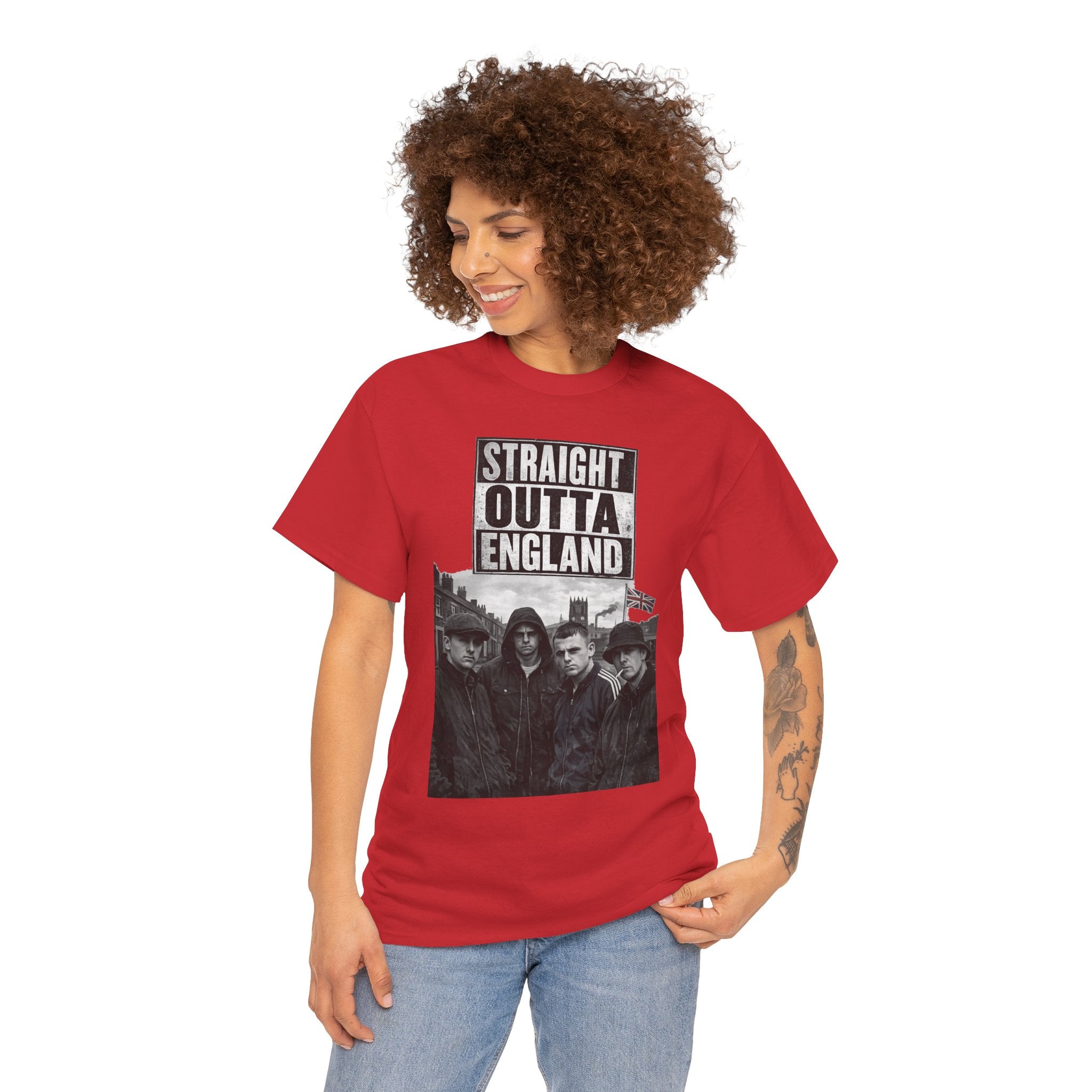 Straight Outta England T-Shirt — Retro Band Photo Tee