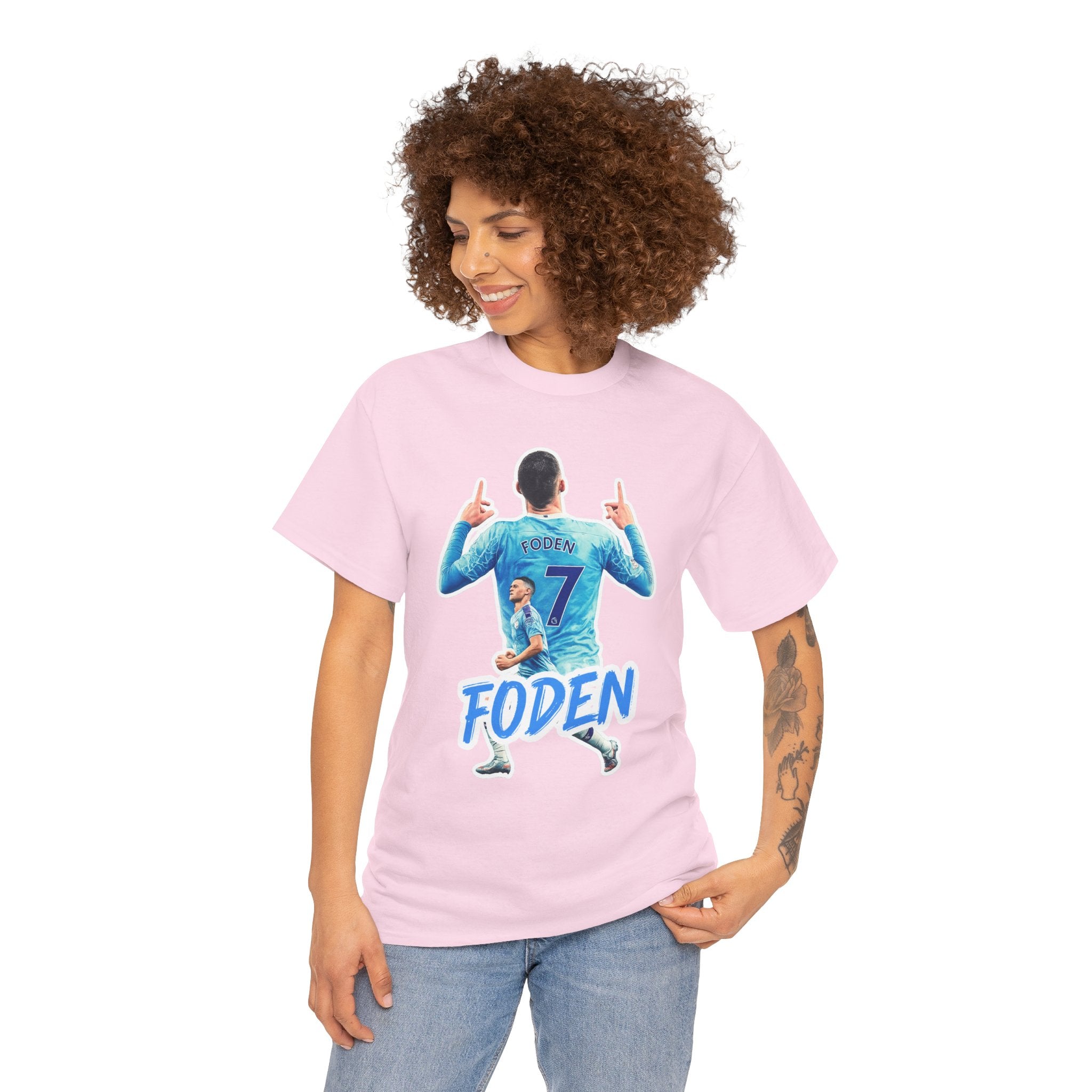 Phil Foden #7 Soccer T‑Shirt — Manchester City Fan Jersey Tribute