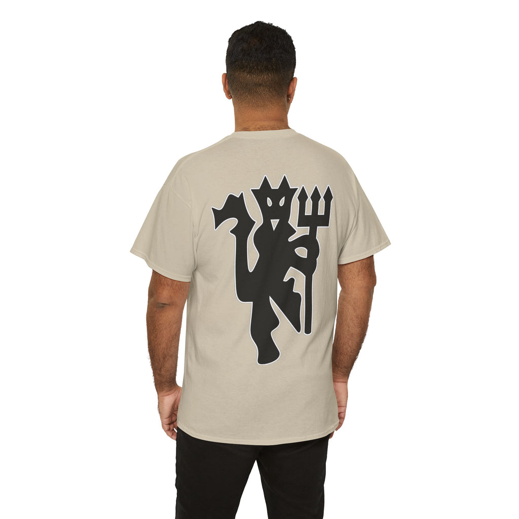 Manchester United Devil Cotton T-Shirt – Retro Trident Football Crest Tee