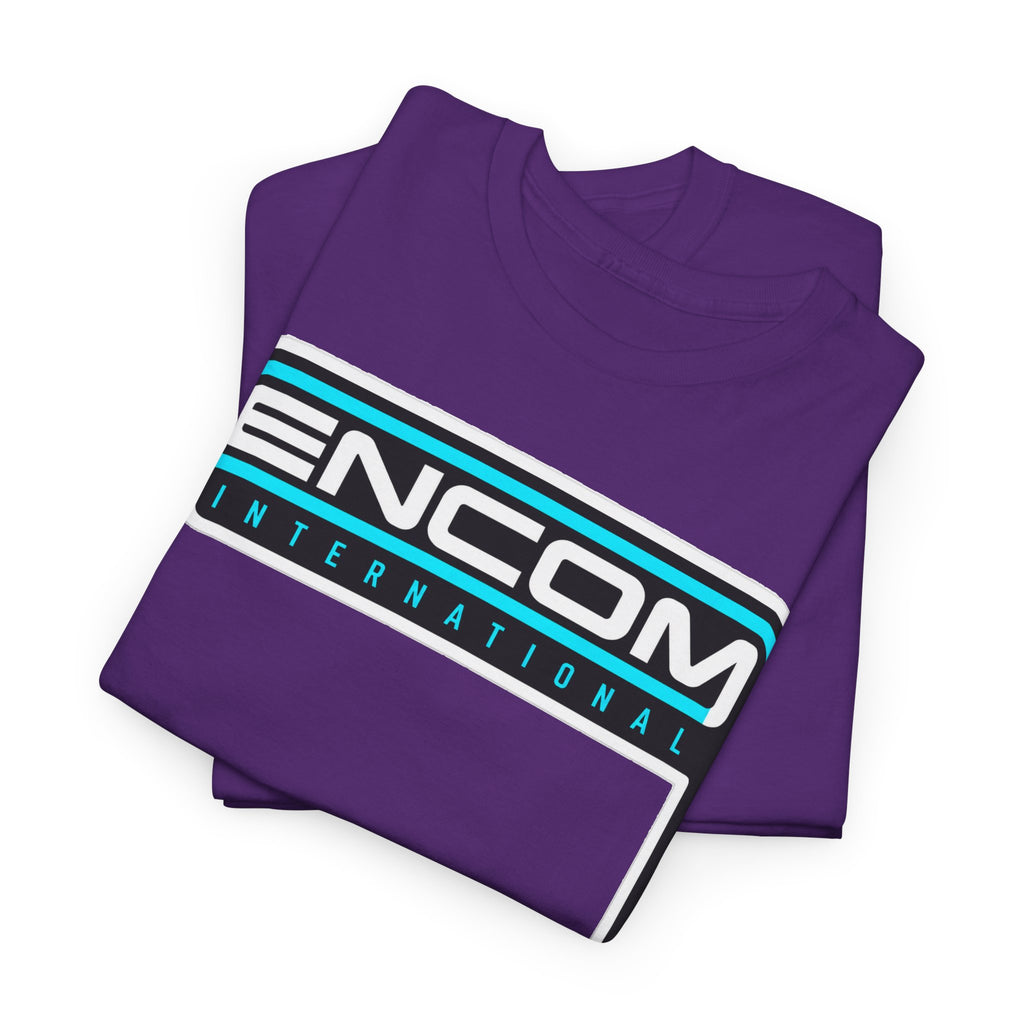 ENCOM International Logo Cotton T-Shirt — Retro Tech Gaming Tee