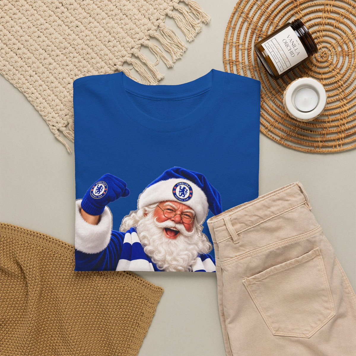 Chelsea FC Santa T‑Shirt — Football Fan Christmas Tee