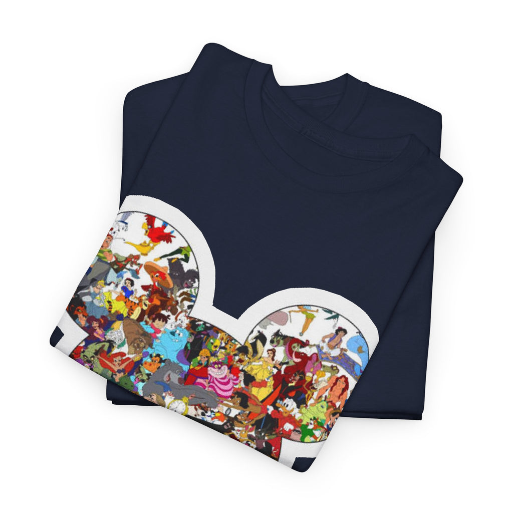 Mickey Collage T-Shirt — Vintage Disney Characters Graphic Tee