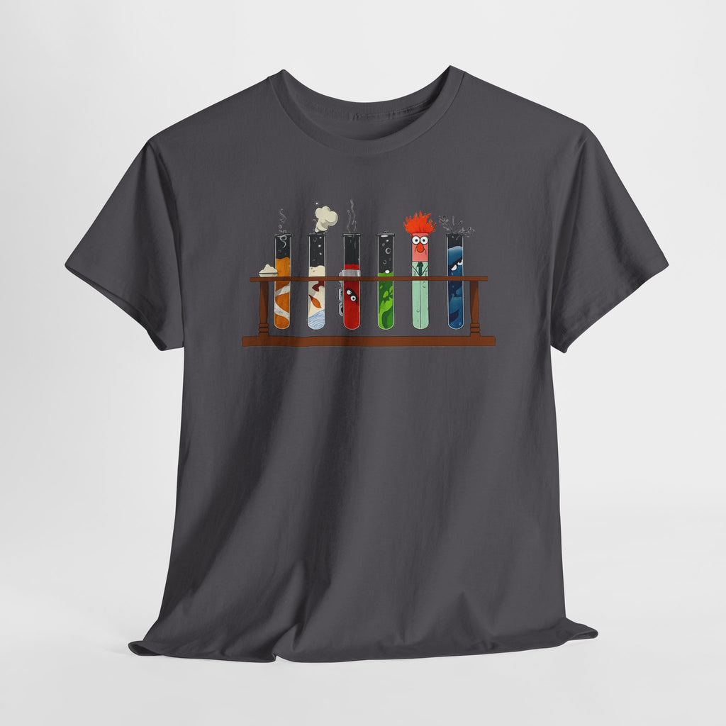 Muppets Beaker Science Test Tube Cats T‑Shirt — Cute Laboratory Cat Illustrations Tee