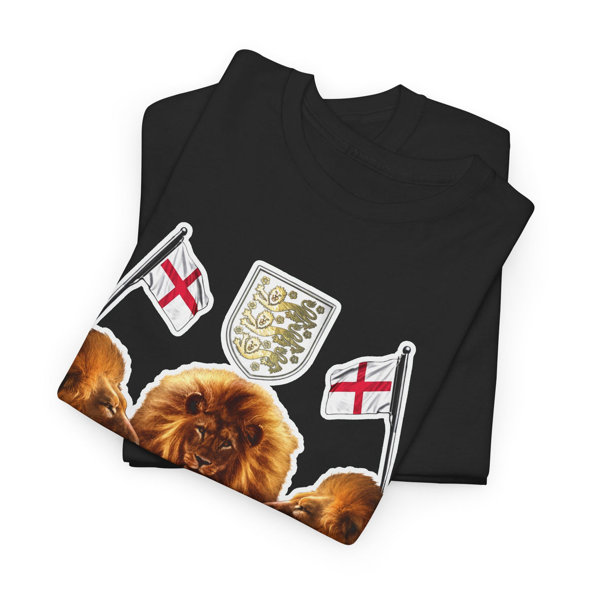 England 3 Lions Cotton Crest T-Shirt