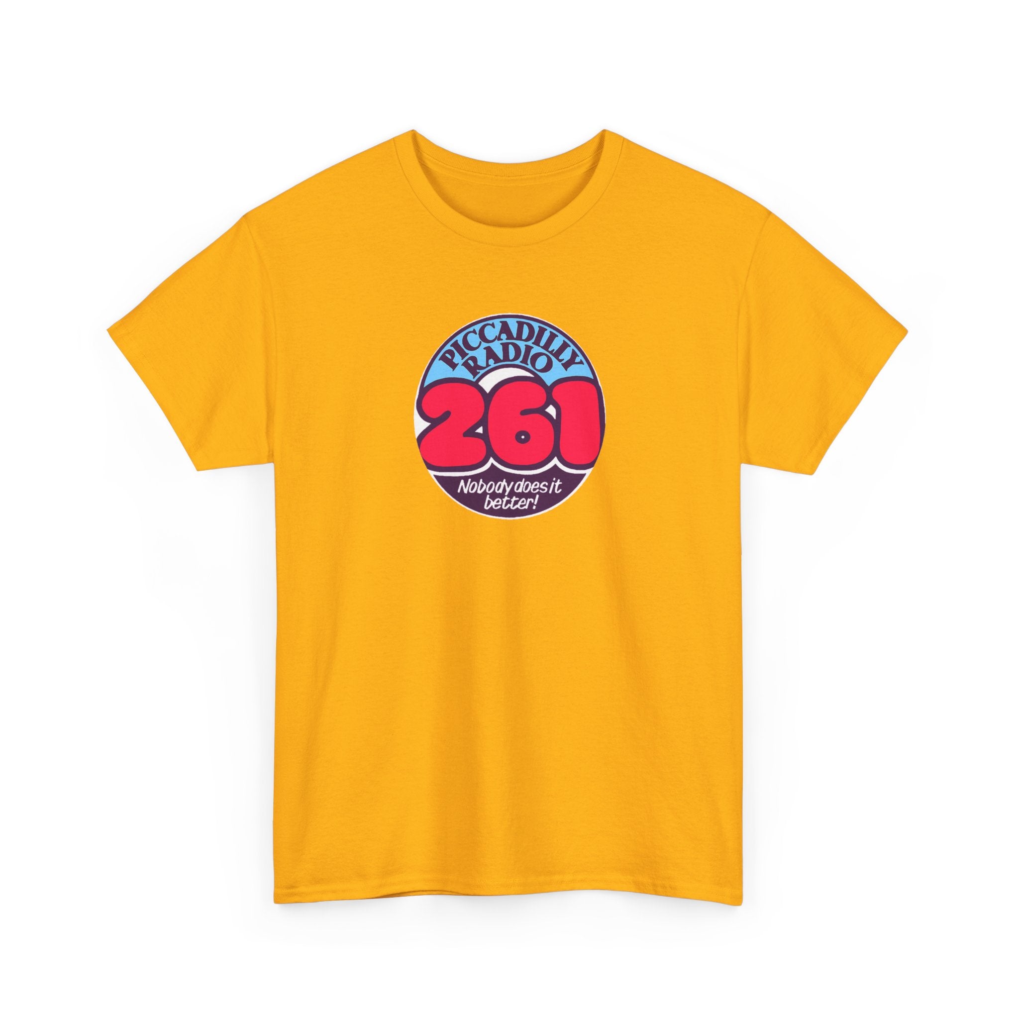 Piccadilly Radio '261' Logo T‑Shirt — Vintage Unofficial Radio Station Graphic Tee