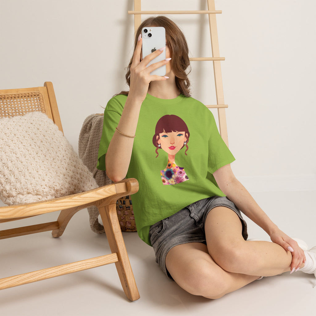 T Swift Illustration Cotton T-Shirt