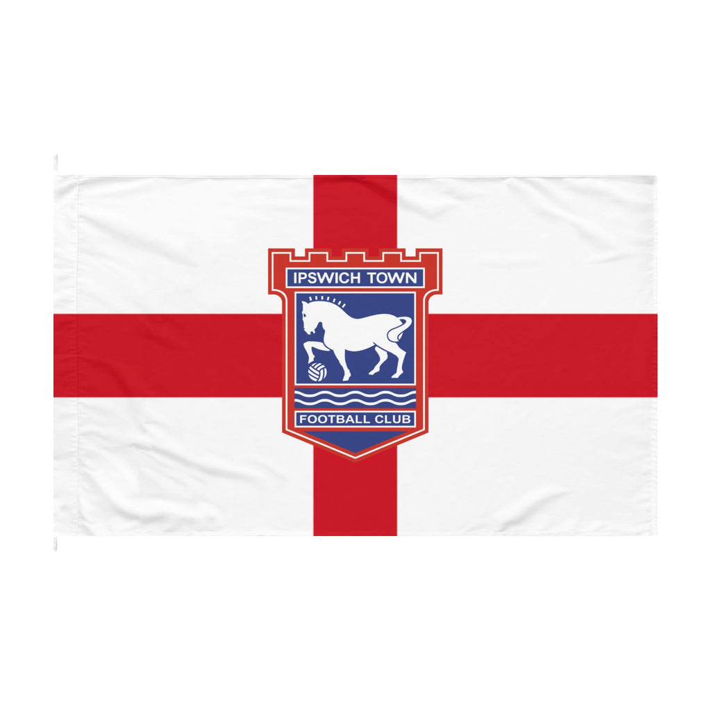 Ipswich Town St George Cross Flag — Double-Sided Football Club Banner