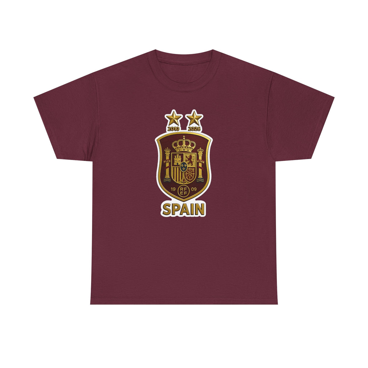 Spain Crest T-Shirt — Vintage Spanish Soccer Shield Tee