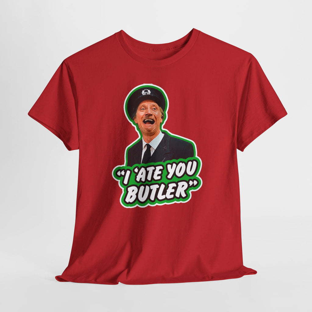 I Ate You Butler T-Shirt — Funny Retro Butler Graphic Tee