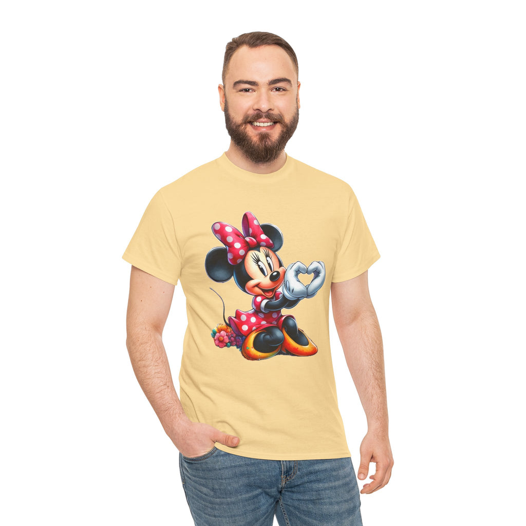 Minnie Mouse Character Heart Graphic Tee