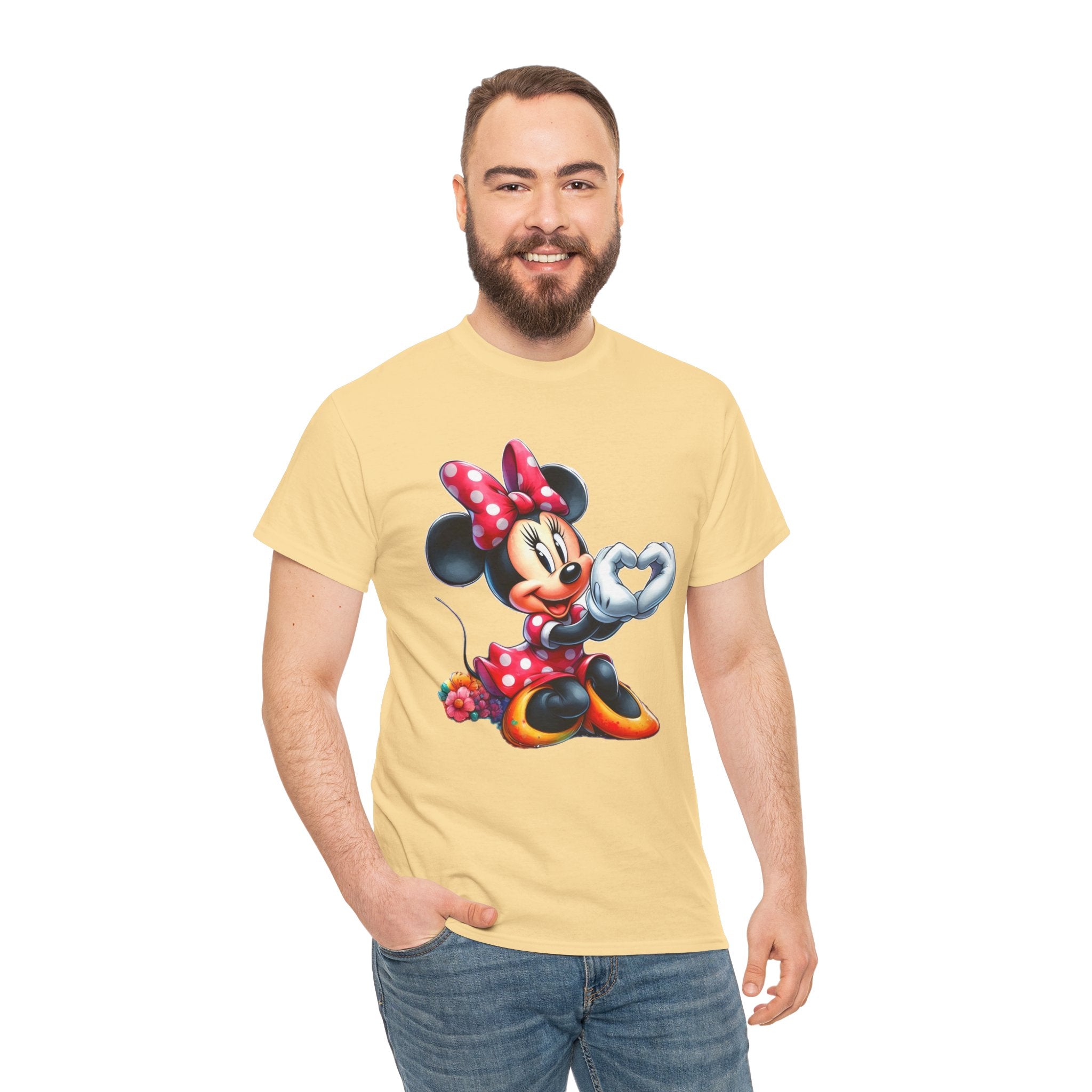 Minnie Mouse Character Heart Graphic Tee