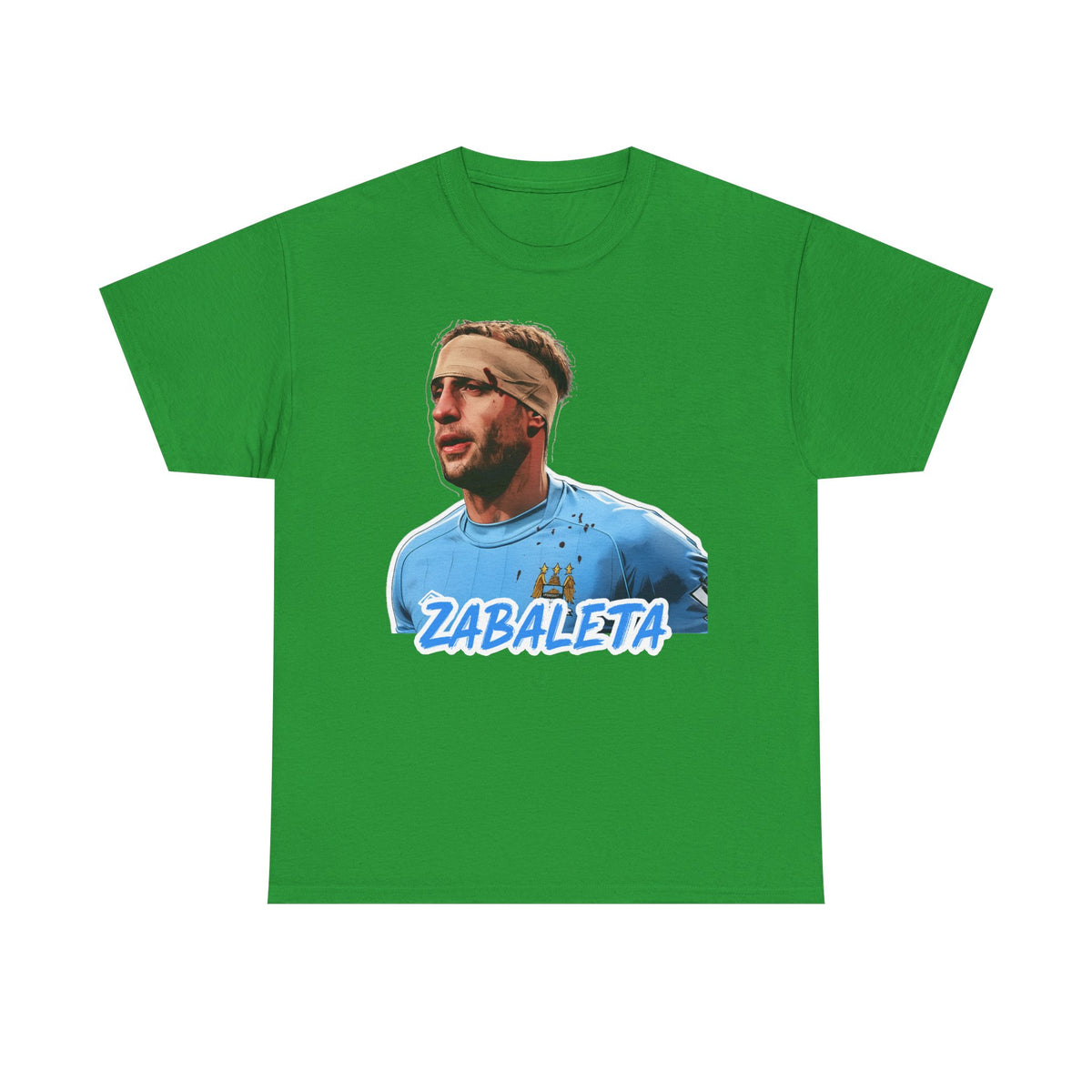 Zabaleta Manchester City Fan Tee — Retro Player Portrait Soccer T‑Shirt