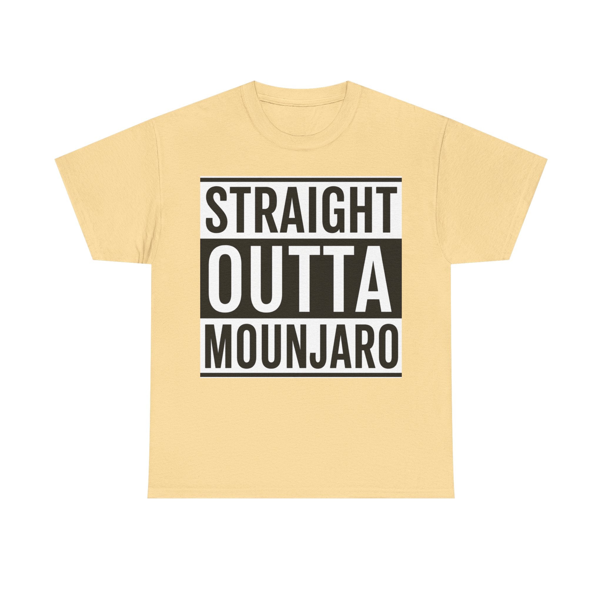 T-Shirt — "Straight Outta Mounjaro" Bold Typography Tee