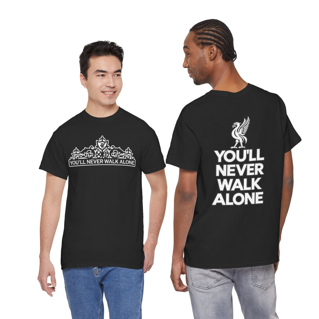 You'll Never Walk Alone T‑Shirt — Liverpool FC Crest Cotton Tee