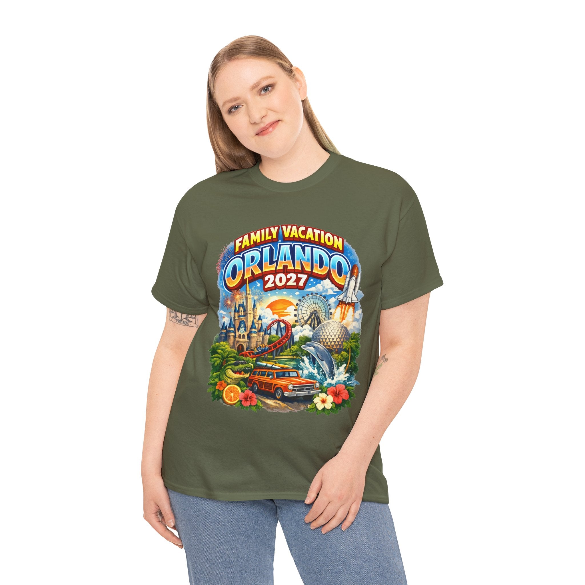 Orlando 2027 Family Vacation T-Shirt — Retro Theme Park Souvenir Tee
