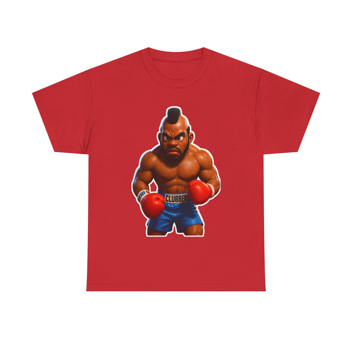 MR T Clubber Lang Boxer Character Tee — Tough Guy Cartoon Boxing T-Shirt