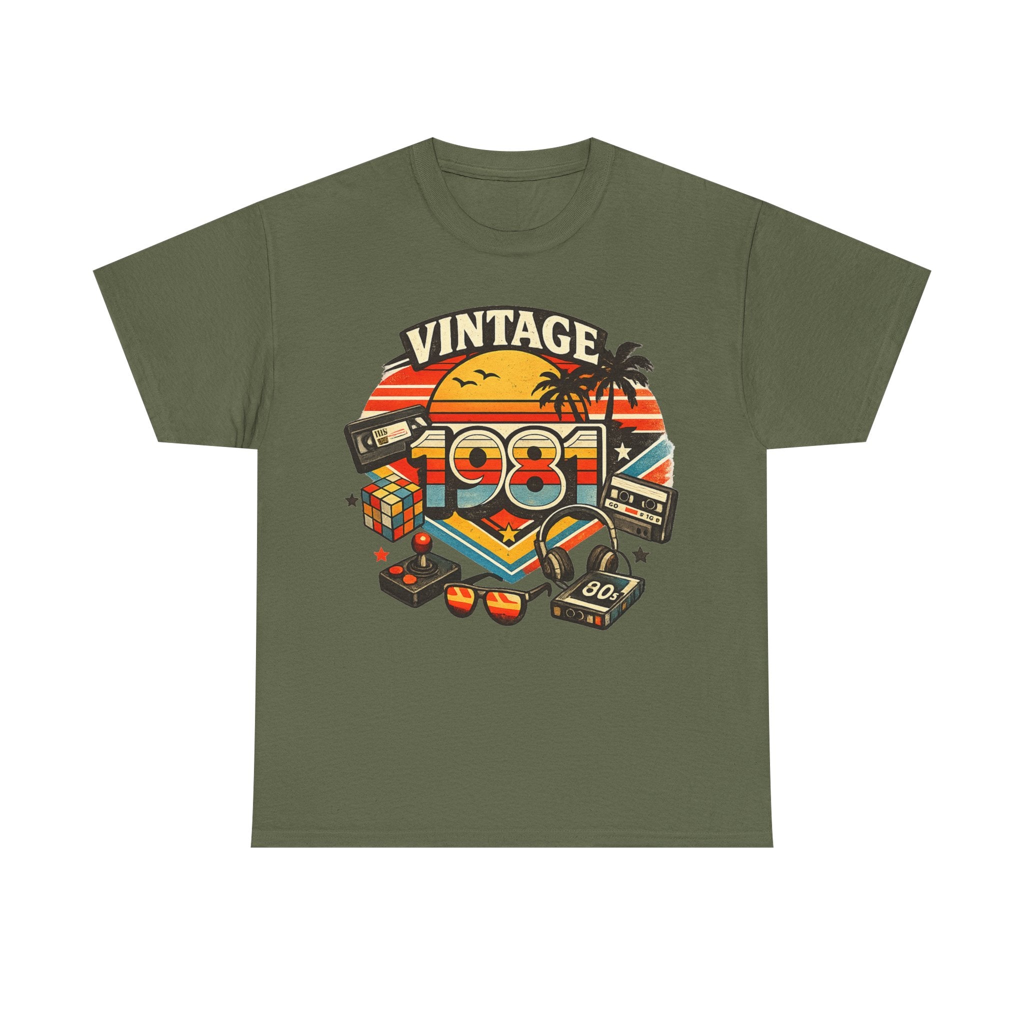 Vintage 1981 Retro Tee — 80s Nostalgia Graphic T-Shirt