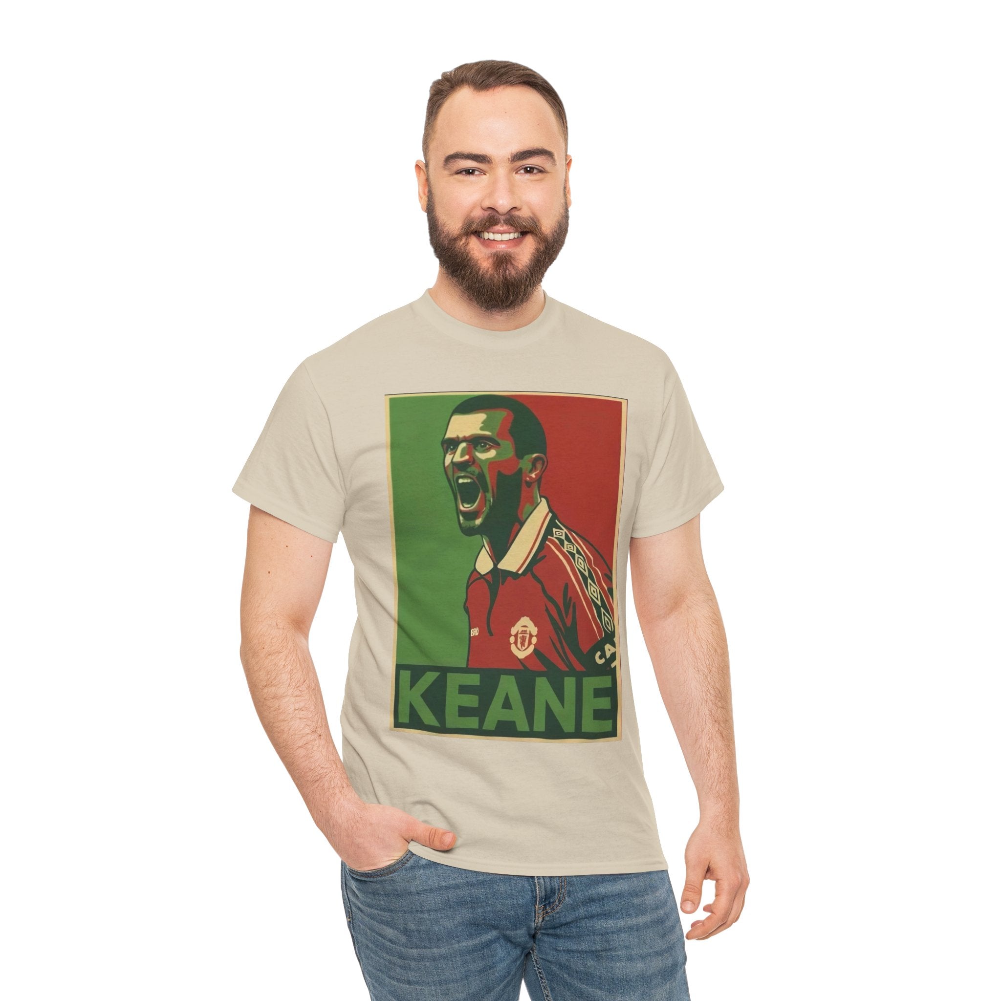 Roy Keane Manchester United Legend Retro Football Tee