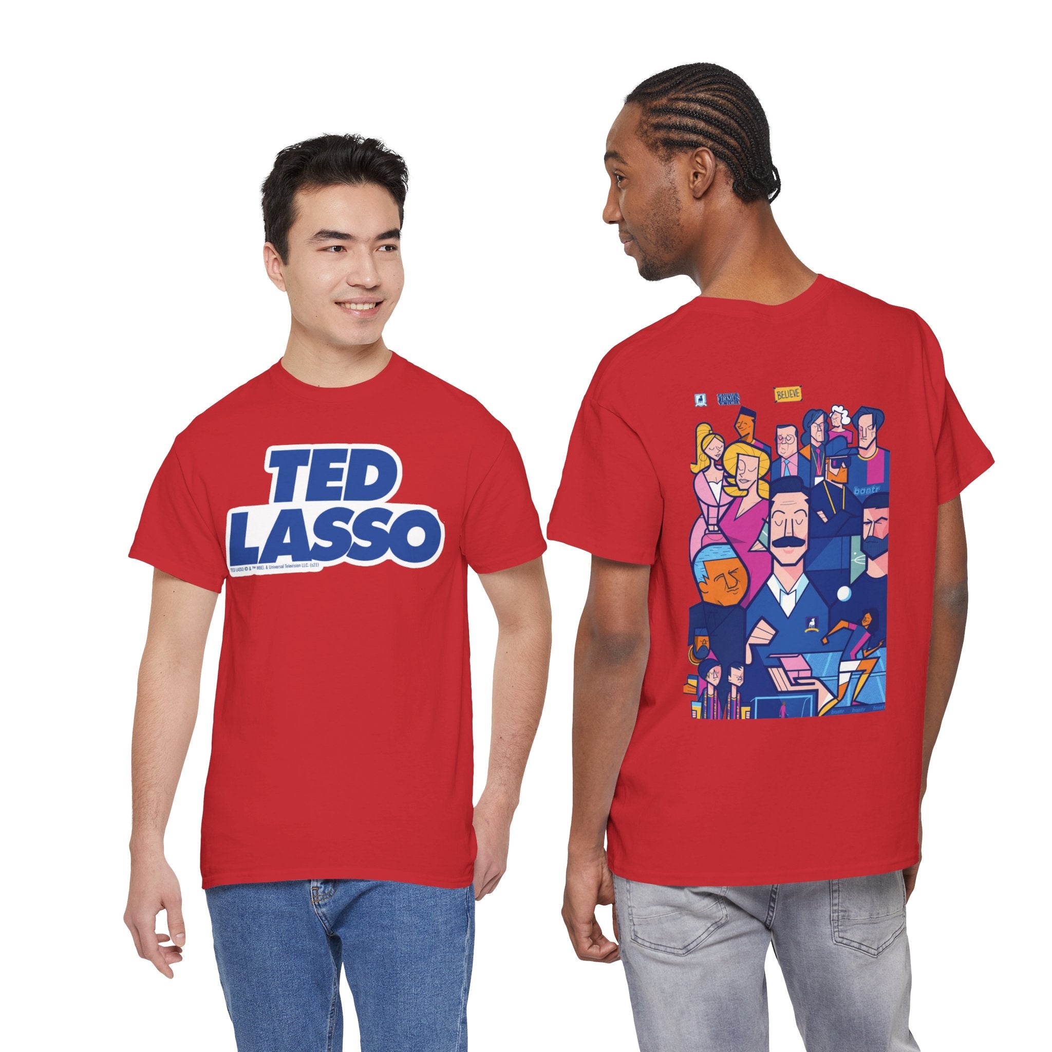Ted Lasso Inspired Graphic Tee — Retro Team Illustration